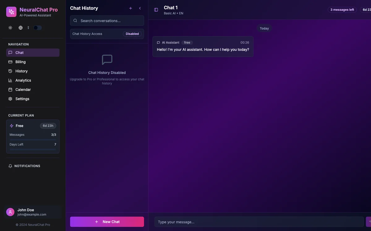 NeuralChat Pro — preview