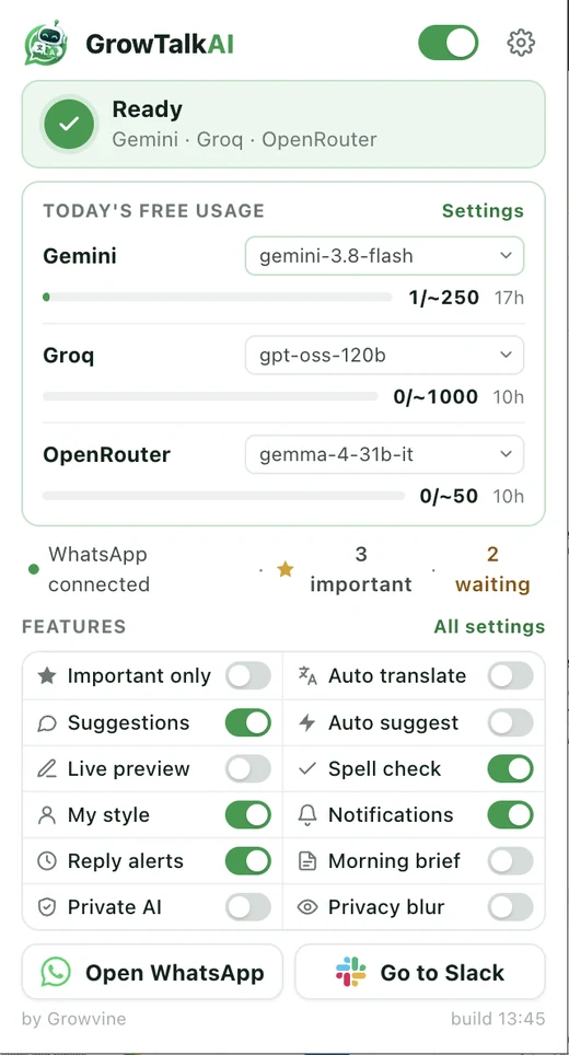 GrowTalkAI — preview